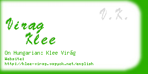 virag klee business card
